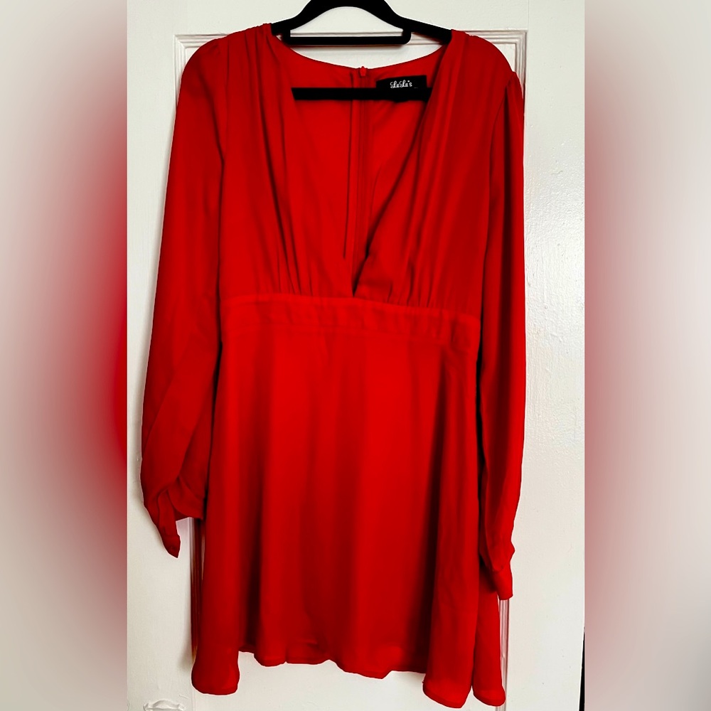 NWT Lulus Ecstatic Harmony Long Sleeve Dress